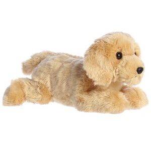 Aurora Adorable Flopsie Goldie Stuffed Animal Yellow Lab Golden Retriever Plush